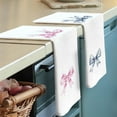 thumbnail image 2 of Chinoiserie Kitchen Towels - Coquette Bow Trendy Preppy Dish Towels, Pink Blue Bowknot Decorative Absorbent Dishcloths Hand Towels Set of 2 for Kitchen Grandmillenial Decor 18x26 Inches, 2 of 6