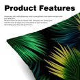 thumbnail image 2 of Tropical Jungle Palm Leaves Chair Pillow Covers Set with Velvet Material, Unique Patterns, 16x16, 18x18, 20x20 Inches, 2 Items Included for Throw Pillows, Pillow Inserts, 2 of 6