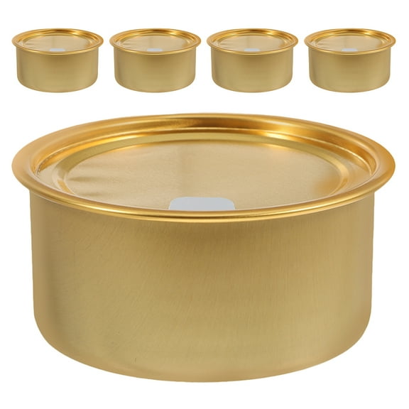 WEUVEB 5pcs Airtight Metal Cans With Lids Aluminum Container For Office Use And Travel