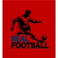 thumbnail image 4 of "Real Football" Sports Back to School Adult Red Crew Neck Short Sleeve Tee-Large, 4 of 4