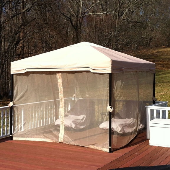 Garden Winds Replacement Canopy Top for 10 x 12 Gazebo, Beige, RipLock 350