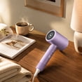 thumbnail image 5 of Ionic Hair Dryer Constant Temperature Blow Dryer for Fast Drying and Hair Care Powerful Styling Tool for Home and Salon Use with Concentrator Nozzle Attachment, Purple, 5 of 7