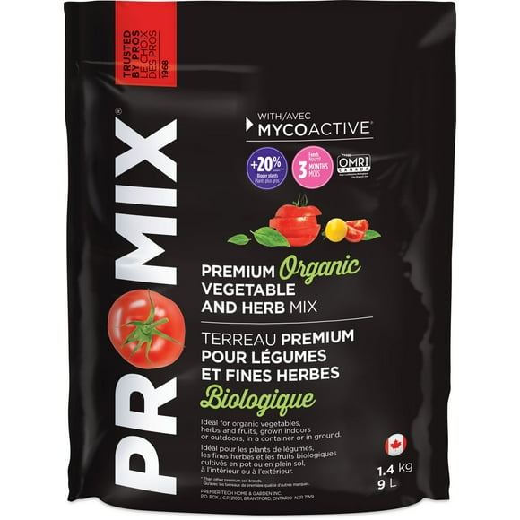 Terreau biologique pour légumes et fnes herbes PRO-MIX® 9L