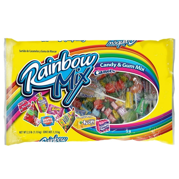 Canel's Rainbow Mix, Traditional Mexican Candy Mix, Assorted Fruit Flavors, 2.5 lb Bag