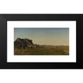 thumbnail image 2 of Franz Korwan 18x11 Black Modern Framed Museum Art Print Titled - Landscape with a Farmyard (1900), 2 of 5