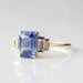 thumbnail image 2 of Emerald Cut Sapphire Cocktail Ring, Sapphire Engagement Ring, Sapphire Wedding , Women Bridal Ring, Solitaire Engagement Gift Ring, 2 of 4