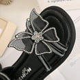 thumbnail image 5 of ZACPNCV Toddler Girls Sandals Girls Dress Shoes Open Toe Kids Summer Beach Flats Black 12-13 Years, 5 of 9