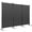 Grey, variant on YRLLENSDAN Room Dividers Screen with 3 Panels, Temporary Wall Partitions and Dividers Freestanding Folding Privacy Screen for Room Bedroom Metal Frame Portable Wall Divider Room Separation
