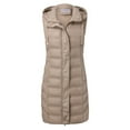 thumbnail image 5 of Patlollav Plus Size Coats,Women's Warm Hooded Coat Long Jacket Winter Sleeveless Down Parkas, 5 of 6