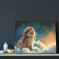 thumbnail image 3 of Lsque Starry Sky Cloud Cute Rabbit Print Wall Art – Decorative Picture for Living Room, Bedroom, and Office (Horizontal), 3 of 6