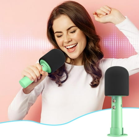 

RnemiTe-amo on Sale！New Year s New Mobile Phone K-Song Capacitor Bluetooth Microphone Wireless Live Microphone Bluetooth Sound Card