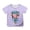 Purple, variant on Graphic Tees for Girls: Short Sleeve Crewneck Tops 5-14 Years Comfortable & Casual for Everyday Wear & Summer Parties