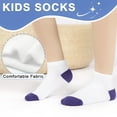 thumbnail image 3 of 25 Pairs Toddler Kids Socks, Ankle Athletic Low Cut Short Socks for Boys Girls 1-14 Years, 3 of 5