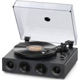 thumbnail image 1 of Tocadiscos estéreo todo en uno con transmisión por correa 1 by ONE, tocadiscos inalámbrico con transmisión por correa de alta fidelidad con parlantes incorporados, cartucho magnético AT-3600L, preampl, 1 of 5