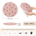 thumbnail image 2 of Trivets for Hot Dishes 15 Inches Hot Pads 3 Pcs Heat Resistant Mats for Countertop Polyester Cord Braiding Durable and Absorbent，Applicable to Kitchen Decor High Detail, 2 of 6