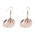 thumbnail image 3 of Nvzi Pendientes colgantes de caracola con diseño informal de playa para verano (07), 3 of 5