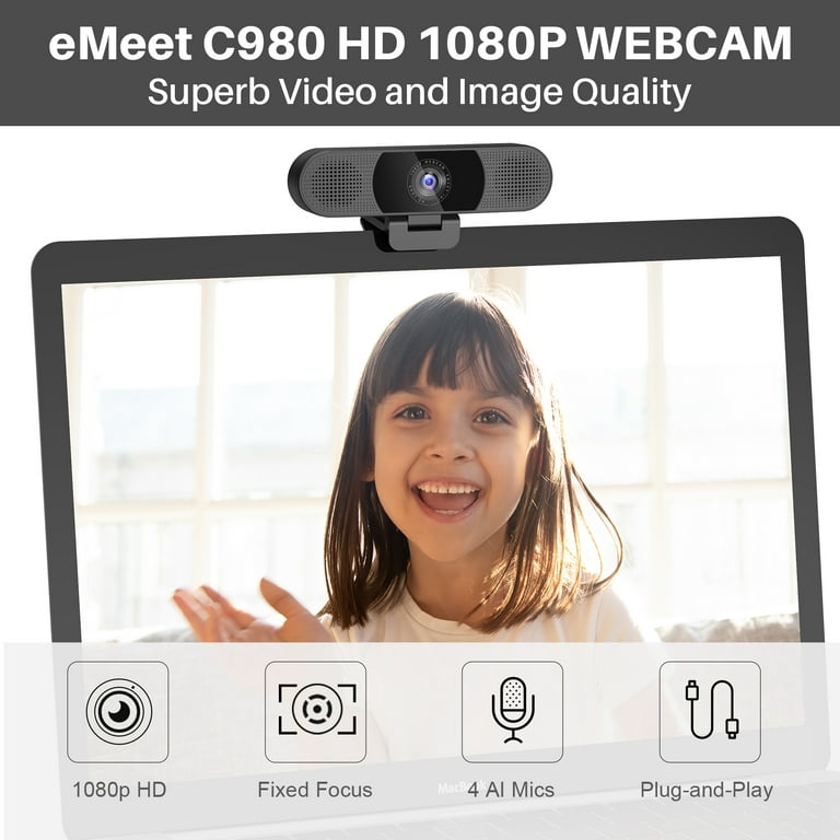 Mini Webcam 1080P 60Fps Full HD USB Web Camera With Microphone For