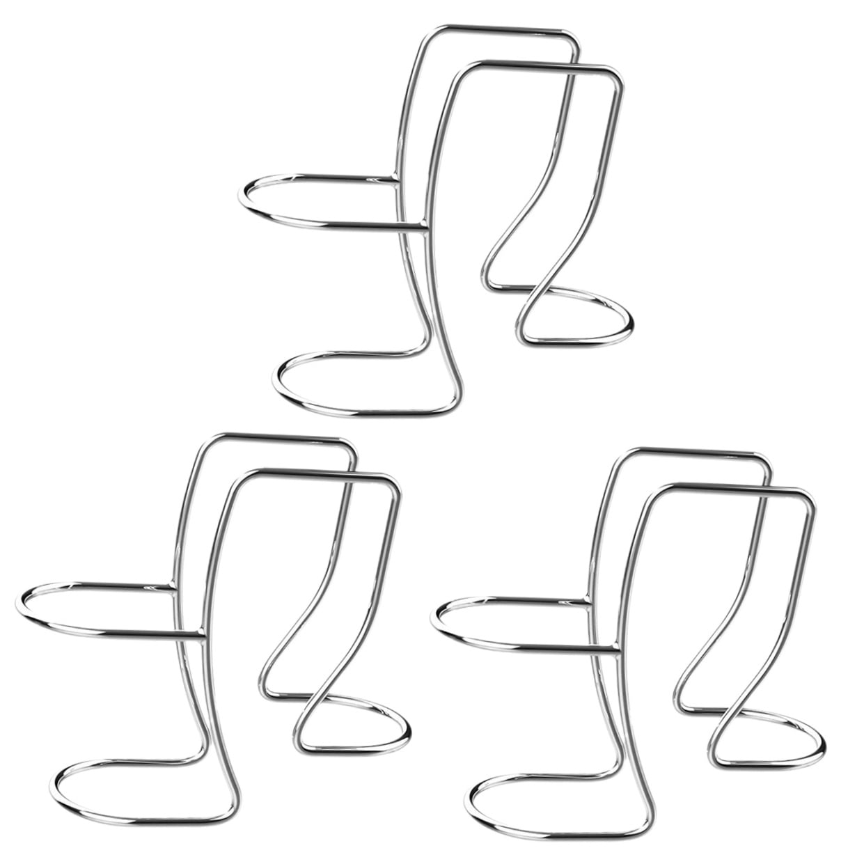 3-Pack Stainless Steel Washer Drain Hose Holders Universal Fit Drain Hose Support Clips