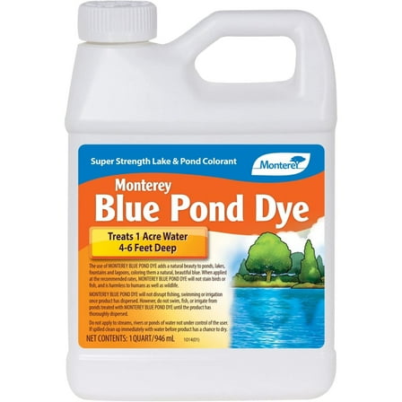 Monterey Super-Strength Pond Water Treatment Dye, 1 Quart, Blue
