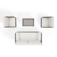 thumbnail image 6 of Crosley Furniture 4Pc Wicker Outdoor Sofa Patio Furniture Set- Sofa, Coffee Table, & 2 Chairs, 6 of 14