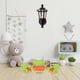 thumbnail image 2 of Vintage DIY mini house 1/12 mini house Miniature LED Wall Light Lamp (Black), 2 of 3