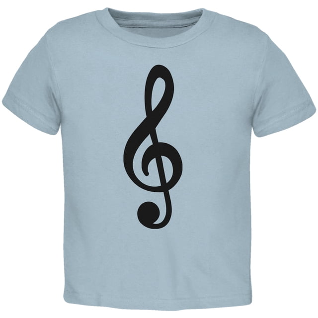 Treble Clef Light Blue Toddler T-Shirt