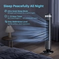 thumbnail image 4 of 36” Tower Fan, Portable Cooling Fan for Bedroom, 5 Speeds, 4 Modes, 64° Oscillation, 12H Timer, Child Lock, Office, Desk, or Table, Black, 4 of 9