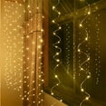 thumbnail image 3 of Halloween Decorations Clearance Sale  Creative Party Wedding Curtain Lights USB String Light With Remote Control(buy 2 get 1 free), 3 of 9