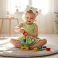 thumbnail image 2 of Younger Tree Baby Girl Outfits Summer Sleeveless Bow Vest Top Print Shorts Clothes Set with Bag and Headband for 18-24 Months, 2 of 8