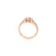 thumbnail image 2 of Solitaire Low Profile Ring Band Vintage 1/2 Ct Round Diamond Jewelry Rose Gold, 2 of 3