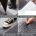 thumbnail image 4 of Tapis d'Entrée Intérieur Tapis de Porte Antidérapant Absorbant Attrape-Boue Tapis LowProfile Tapis de Sol Intérieur Doux Lavable à la Machine Petits Tapis Tapis de Porte pour Entrée (‘‘x‘‘ Gris), 4 of 8