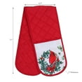 thumbnail image 2 of Maison Concepts Christmas Double Oven Mitt Cardinal Wreath - Set of 2 (6.7L X 31W X 1H), 2 of 2