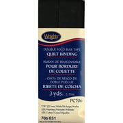 Wrights 7/8 Black Quilt Binding, 3 yd