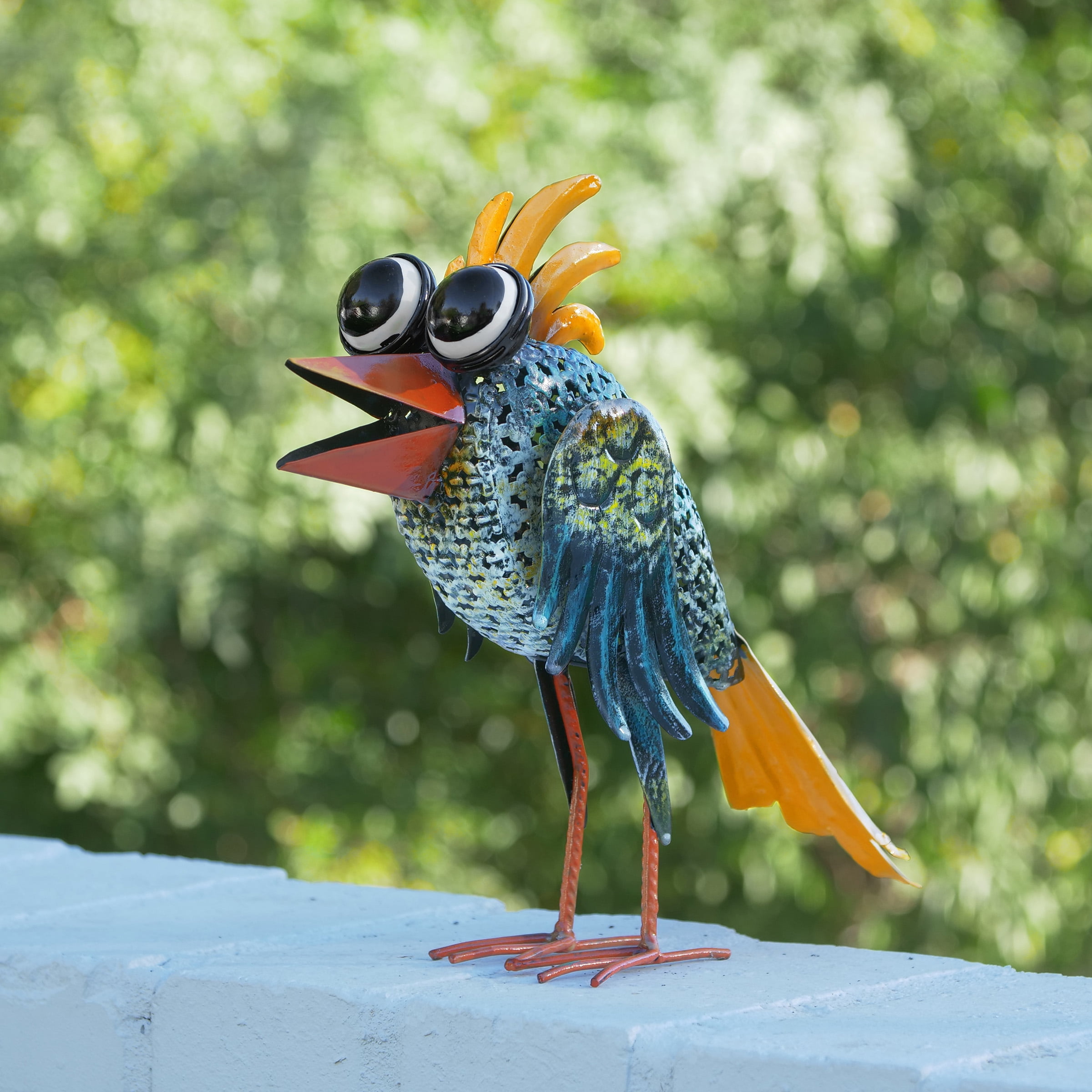 Alpine 11" Birds Garden Statue
