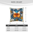 thumbnail image 2 of KLL Spring Butterfly Flowers Decorative Throw Pillow Covers Velvet Soft for Couch Sofa Bedroom Living Room Outdoor (No pillow core)- 18"x18", 2 of 5