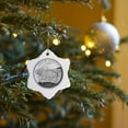 thumbnail image 7 of 3drose, State Quarter Dakota (pd-us), 3 inch Snowflake Porcelain Ornament, 7 of 7