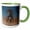 Green/White, variant on 3drose, Wistful Pixie, 11oz Two-tone Green Mug