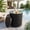 Black, variant on SERWALL Outdoor Cooler Side Table, Umbrella Side Table with 1.5 inch Hole for Patio, Pool, White