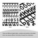 thumbnail image 4 of Cartas de tablero de fieltro, 680 caracteres letras negras de 3/4" números y símbolos tableros de mensajes de plástico intercambiables 4Pcs, 4 of 6