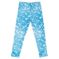 thumbnail image 3 of Gubotare Pants for Girls Kids Girls Flare Leggings High Waist Bell Bottoms for Kids Yoga Dance Pants with Pockets Size 7-8 (Blue,7-8 Years), 3 of 8