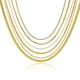 thumbnail image 1 of JeenMata - Paquete Múltiple de 6 Colgantes de Collar para Mujer, Diseño de Espiga, Cadena de Serpiente en Capas, Cadena de Collar Ajustable para Mujer, Juego de Regalo para Uso Diario, 1 of 5