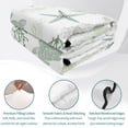 thumbnail image 4 of Full Quilt Set 78''x90'', Sage Green Coastal Lightweight Bedspread Coverlet Set with 2 Pillow Shams, Nautical Summer Beach Coral Sea Turtle Breathable All Season Quilt Bedding for Bedroom/Guest Room, 4 of 9
