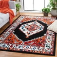 thumbnail image 2 of SAFAVIEH Vintage Hamadan Caylee Medallion Area Rug, Red/Black, 8' x 10', 2 of 8