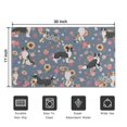 thumbnail image 5 of Border Collie Dog and Flower Florals Door Rugs,Washable Non Slip Door Mats Indoor,Decorative Door Mats,Entry Mat Indoor for Entrance,Bedroom,Kitchen,Bathroom,17"x30", 5 of 6