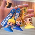 thumbnail image 2 of Llaveros de princesa Disney para niños, llavero de Blancanieves, Elsa, Ariel, Rapunzel, Belle, accesorios, juguete, regalo, 7 estilos, 2 of 5