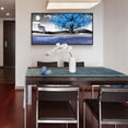 thumbnail image 4 of HFDF Canvas Wall Art For Living Room Family Wall Decorations For Bedroom Modern Office Wall Decor Paintings Blue Tree Landscape Pictures Artwork Canvas Art Prints Home Decor Black 10x8inch Unframed, 4 of 6