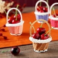 thumbnail image 5 of Wicker Picnic Basket Decorative Handmade Basket for Easter Spring Home Party Table Centerpiece, 5 of 8