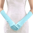 thumbnail image 4 of HJYCHN Long Over Elbow Gloves Solid Color Smooth Finish for Women Wedding Party Stage Formal Gloves Mint Green One Size, 4 of 4