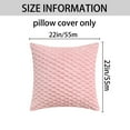 thumbnail image 6 of REGALWOVEN Pack of 2 Soft Decorative Throw Pillow Covers Fuzzy Plush Cushion Cover for Sofa Couch Bed Living Room Pink 22 x 22 Inch, 6 of 6