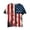 a-Pink316, variant on FINALGANG Boys Girls Kids American Flag Distressed Prints T-Shirts Casual Short Sleeve Crewneck Tees For Independence Day Festival Daily Wear Pink 7-8 Years